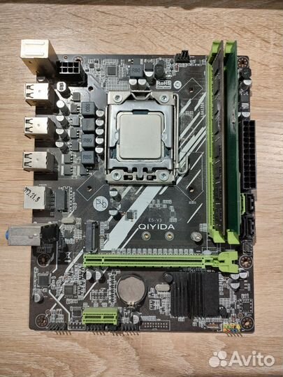 Материнка с процессором и памятью Qiyida x79