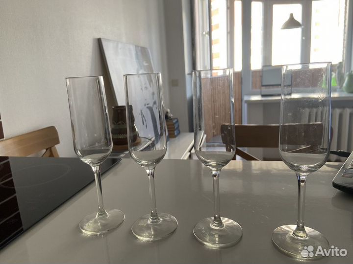 Бокалы для шампанского ikea, 4 шт