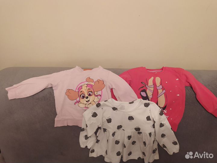 Детские вещи пакетом для девочек 86 92