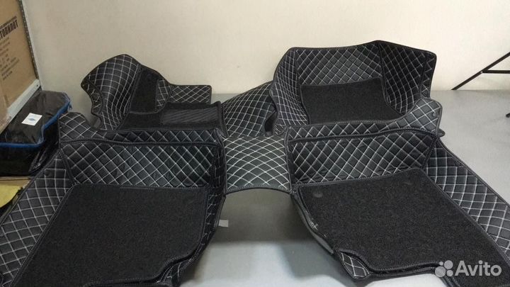 3D Коврики Porsche Салон Багажник из Экокожи