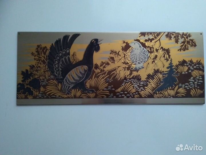 Златоустовская гравюра на стали Токующий глухарь