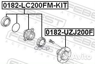 Ступица передняя комплект 0182LC200fmkit Febest