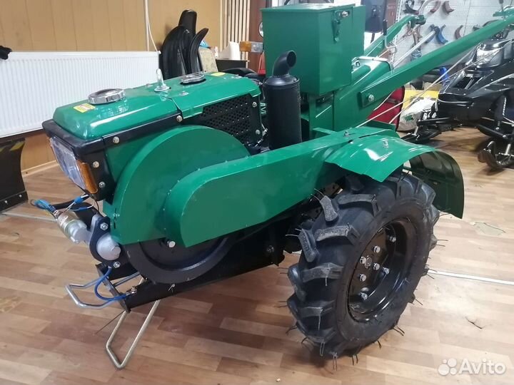 Мотоблок дизельный файтер 15 DE с фрезой