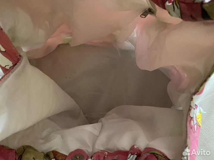 Сумка пляжная текстиль и пайетки