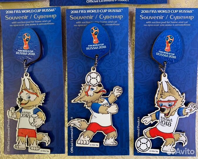 Набор подвесок (12 штук) Fifa. Чемпионат мира 2018