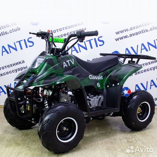 Квадроцикл ATV Classic 6 110 кубов Зеленый камуфл