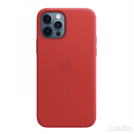 Кожаный Apple Leather case iPhone 12 / 12 Pro
