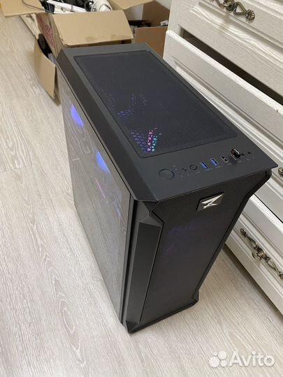 Игровой стстемный блок ryzen 5/16gb/rx6800/ssd/hdd
