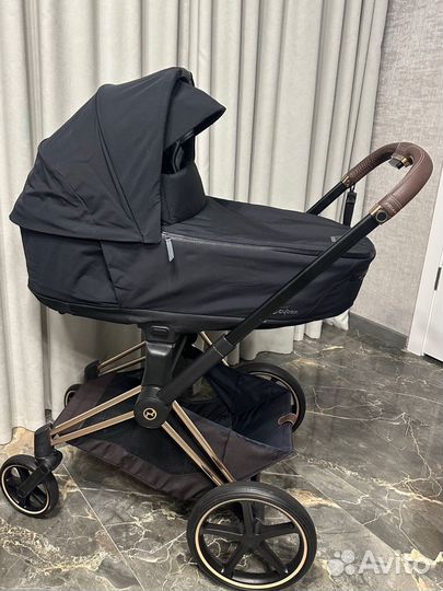 Коляска cybex priam 4 rose gold 3 в 1