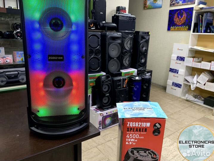Портативная Колонка ZQS-6210 с Подарком v.3