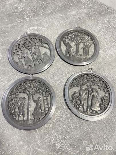 Оловянные панно