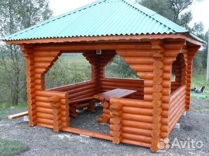 Беседка из сруба