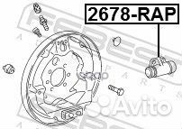 Цилиндр тормозной задний 2678-RAP Febest