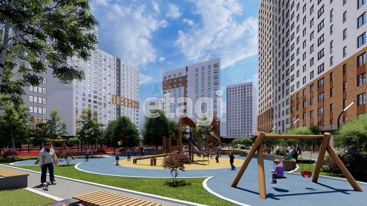 4-к. квартира, 75,6 м², 5/21 эт.