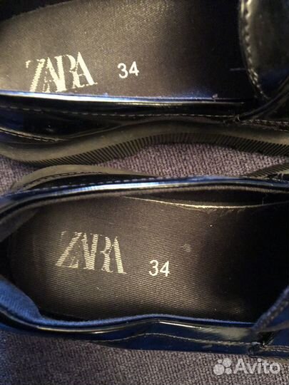 Лоферы zara 34р