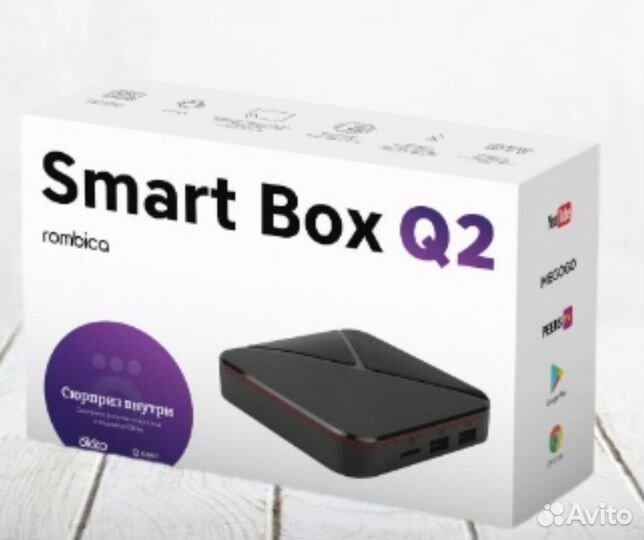 Smart tv приставка медиаплеер Rombica Q2