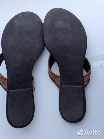 Босоножки шлепки женские кожа