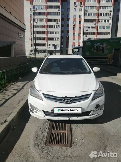 Hyundai Solaris 1.6 МТ, 2016, битый, 253 572 км