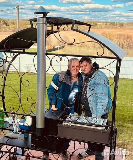 Мангал с печью