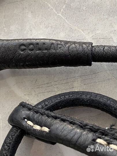 Поводок со шлейкой натур. кожа