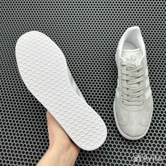 Кроссовки Adidas Gazelle GS Grey White