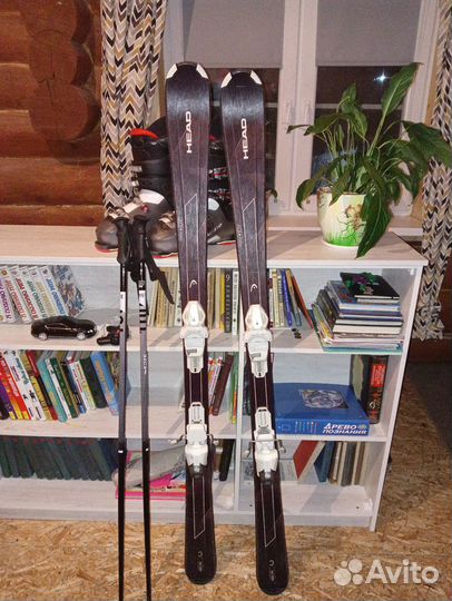 Горные лыжи комплект ботинки сумка палки