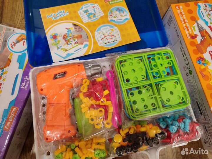 Конструктор с шуруповертом 237 деталей