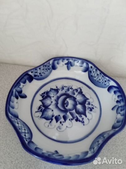 Блюдо под заливное/ Салатники гжель