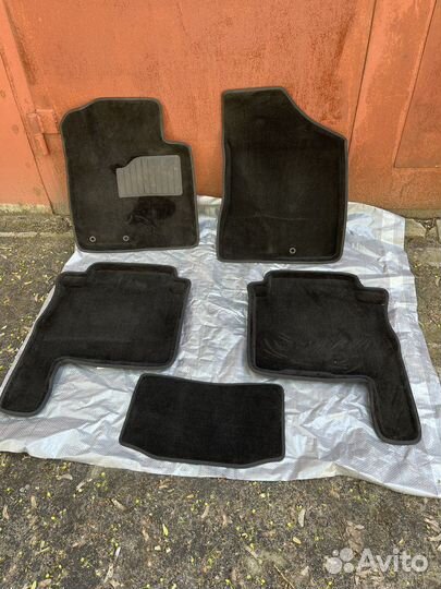 3d santa fe 10-12 коврики ворс