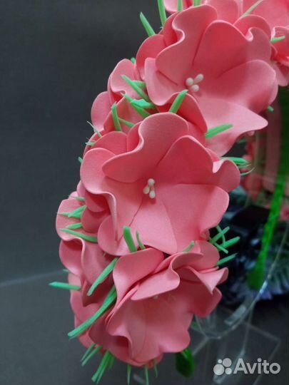 Ободок с цветами