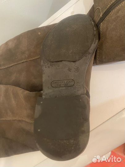 Сапоги женские демисезонные замшевые