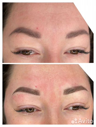 Перманентный макияж бровей
