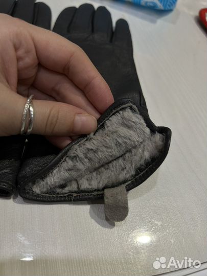 Перчатки женские кожаные