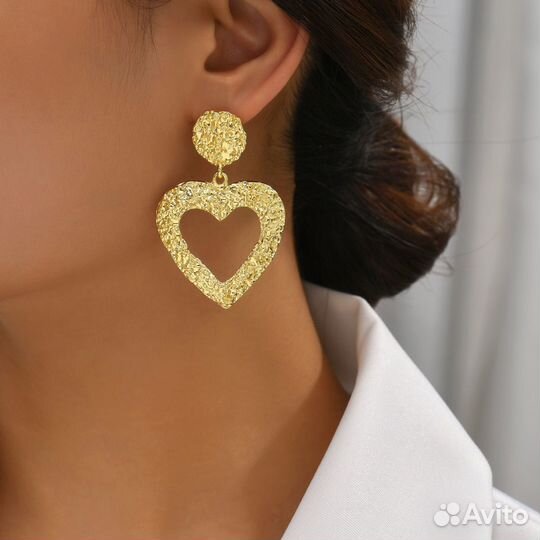 Серьги сердца