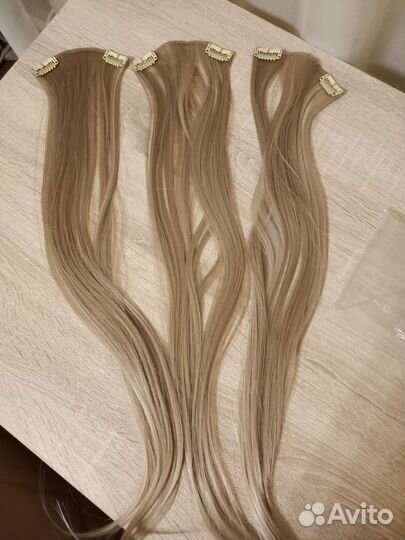 Волосы на заколках искусственные