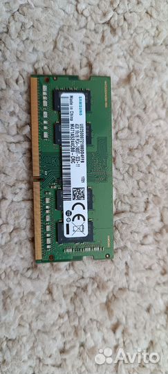 Оперативная память для ноутбука DDR 4 4Gb