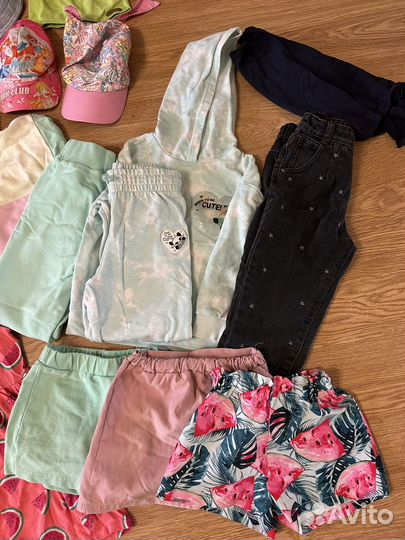 Вещи пакетом для девочки 110 116