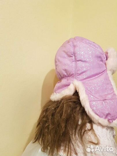 Шапка зимняя для девочки 52 54