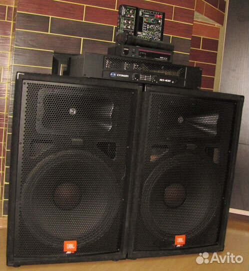 Колонки JBL 1000W JRX115 Усилитель Микшер Микрофон