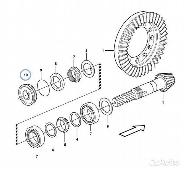 11709475 (VOE11709475) Сальник хвостовика