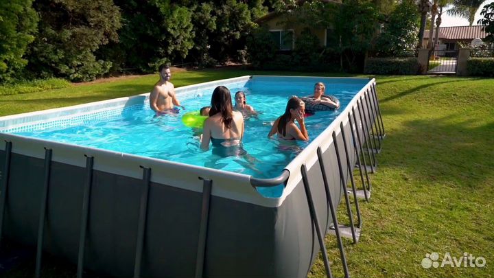 Каркасный бассейн 732х366х132 см с песоч. фильтром