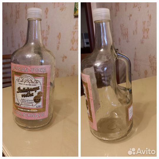 Стеклянные с пробкой и декоративные бутылки