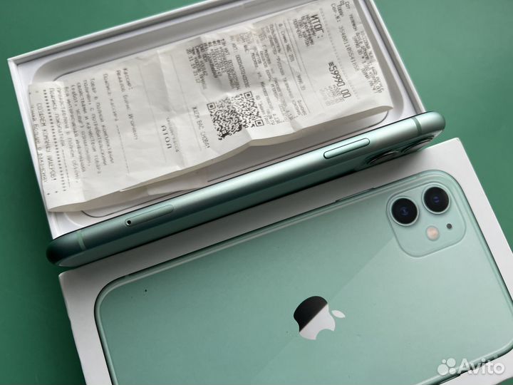 iPhone 11 128gb АКБ 100% Green (sim+esim)