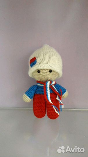 Вязаный пупс,амигуруми.Ручная работа