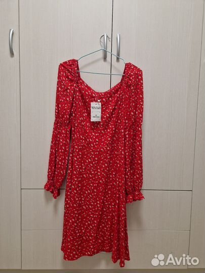 Летнее платье женское красное