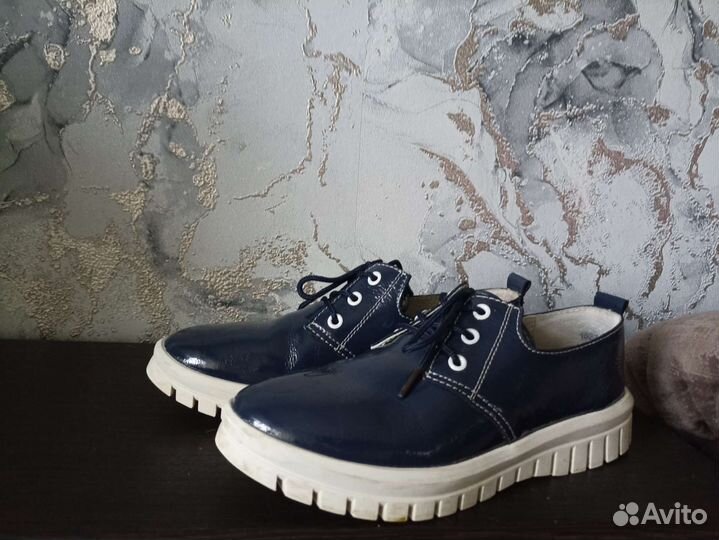 Полуботинки кожаные