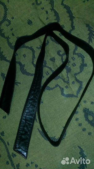 Пояс кожанный черный