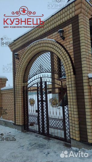 Кованые ворота автоматические