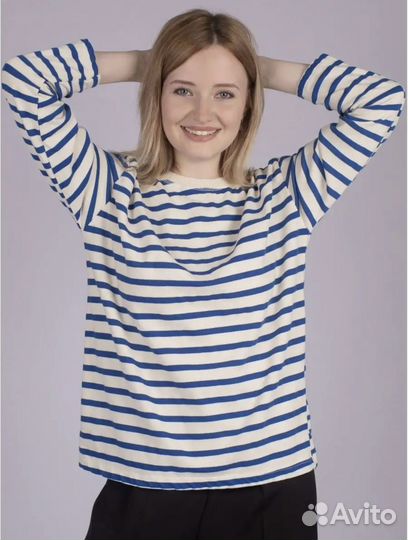 Лонгслив женский в полоску новый