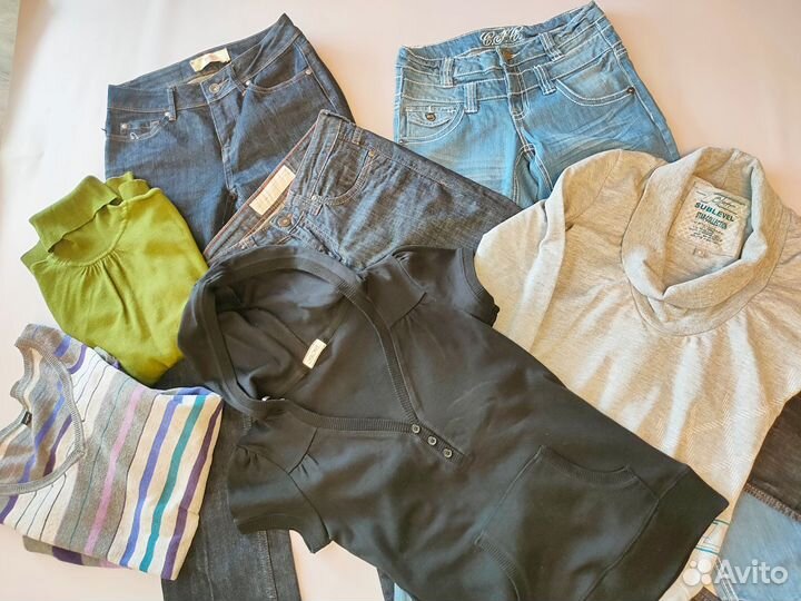 Одежда джинсы толстовки пакетом